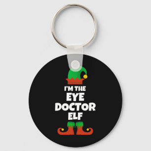 Ik ben de Eye Doctor Elf Family pyjama kerstpret Sleutelhanger