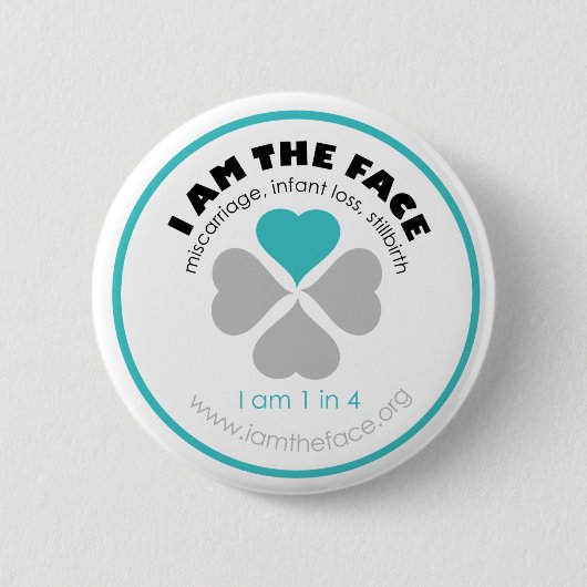 IK BEN DE FACE Blue Button (Voorkant)