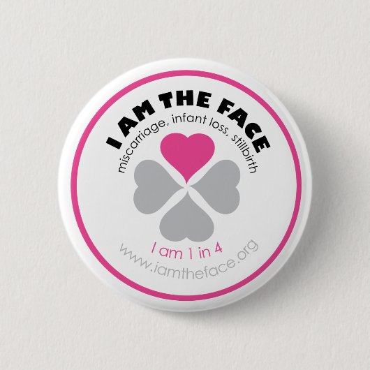 IK BEN DE FACE Pink Button (Voorkant)