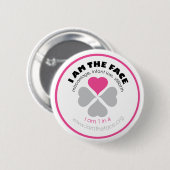 IK BEN DE FACE Pink Button (Voorkant /achterkant)
