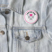 IK BEN DE FACE Pink Button (In situ)