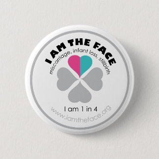 IK BEN DE FACE Pink en Blue Button