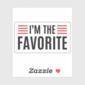 Ik ben de favoriet sticker (Vel)