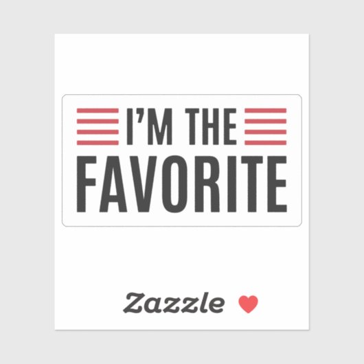 Ik ben de favoriet sticker (Vel)