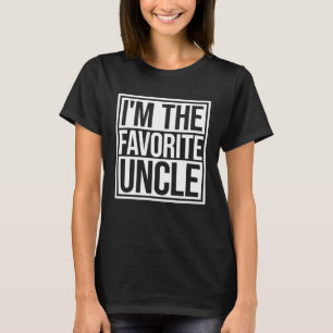 Ik ben de favoriete gekke oom ironische familie gr t-shirt
