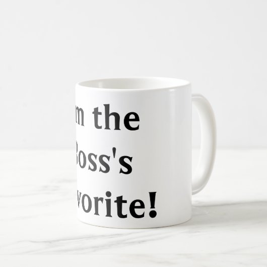 IK BEN DE FAVORIETE mok VAN HET BOSS (Voorkant rechts)