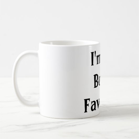 IK BEN DE FAVORIETE mok VAN HET BOSS (Links)