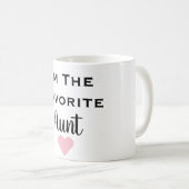 Ik ben de favoriete tante Black en Roze Mok (Voorkant rechts)