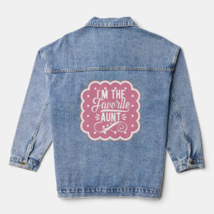 Ik ben de favoriete tante denim jacket