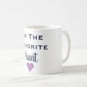 Ik ben de favoriete tante Navy en Paarse Mok (Voorkant rechts)