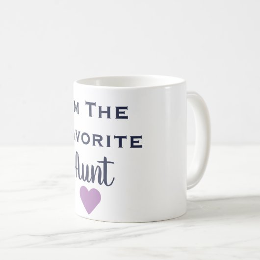 Ik ben de favoriete tante Navy en Paarse Mok (Voorkant rechts)