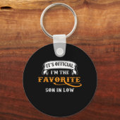 Ik ben de favoriete zoon in de wet grappig. sleutelhanger (Voorkant)