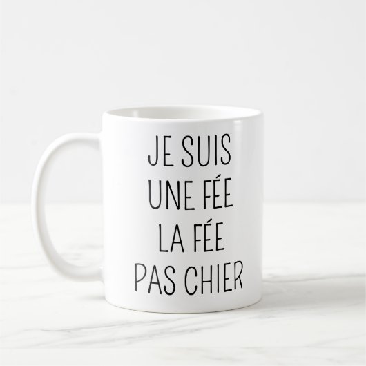 Ik ben de fee de fee niet poepen - mok humor (Links)