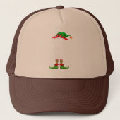 Ik ben de Feisty Elf Matching Family Group Kerstmi Trucker Pet (Voorkant)