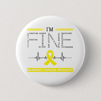 Ik ben de 'Fine Bladder Cancer Warrior' Ronde Button 5,7 Cm