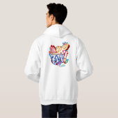 Ik ben de FIT Graffiti Multicolor Hoodie (Achterkant volledig)