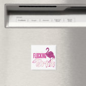 Ik ben de Flocking Bride Fun Glittery Bachelorette Magneet (Insitu (Vaatwasser))