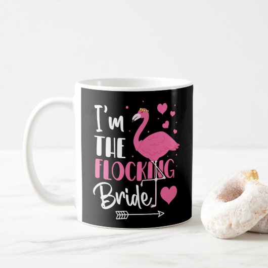 Ik ben de Flocking Bruid Flamingo Bachelorette Par Koffiemok (Met donut)
