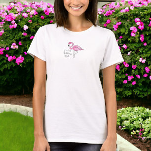 Ik ben de Flocking Bruid Flamingo Bachelorette Par T-shirt