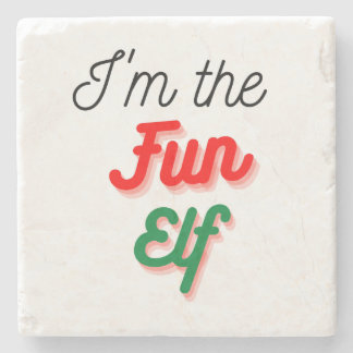 Ik ben de Fun Elf | Funny Joke Kerstmis Stenen Onderzetter