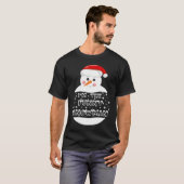 Ik ben de Funny Snowman Family Matching Group Chri T-shirt (Voorkant volledig)