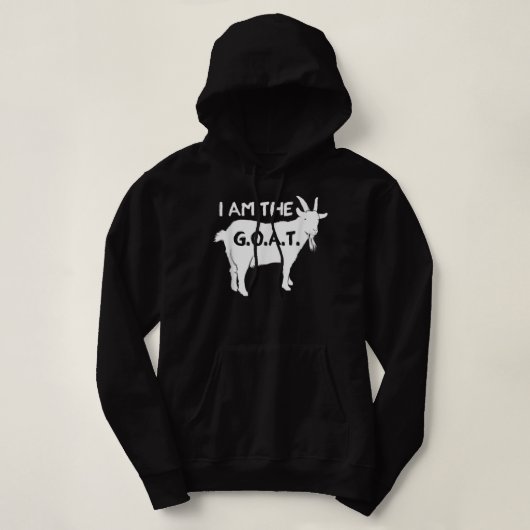 Ik ben de G.O.A.T. Hoodie (Design voorkant)