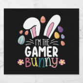 Ik ben de Gamer Bunny Gaming Pasen Matching Bier Etiket (Enkel label)