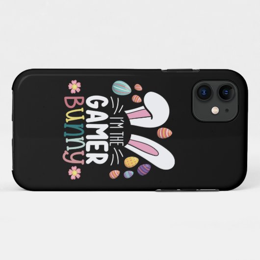 Ik ben de Gamer Bunny Gaming Pasen Matching Case-Mate iPhone Case (Achterkant (horizontaal))