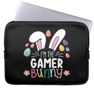 Ik ben de Gamer Bunny Gaming Pasen Matching Laptop Sleeve
