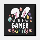 Ik ben de Gamer Bunny Gaming Pasen Matching Magneet (Voorkant)
