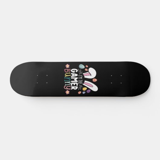 Ik ben de Gamer Bunny Gaming Pasen Matching Persoonlijk Skateboard (Horizontaal)