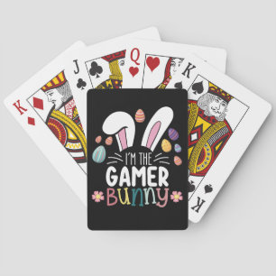 Ik ben de Gamer Bunny Gaming Pasen Matching Pokerkaarten
