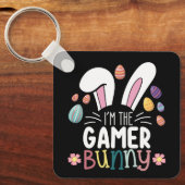 Ik ben de Gamer Bunny Gaming Pasen Matching Sleutelhanger (Voorkant)