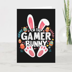 Ik ben de Gamer Bunny Matching Pasen Familie Kaart