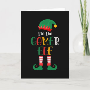 Ik ben de Gamer Elf Bijpassend Kerstfeest Kaart