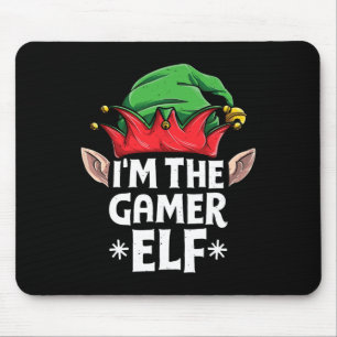 Ik ben de gamer Elf kerstfamilie die Pajama aanpas Muismat