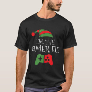 Ik ben de gamer Elf Matching Family Funny Kerstmis T-shirt