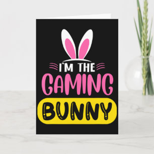 Ik ben de Gaming Bunny Konijn Oren Ei Grappig Pase Kaart