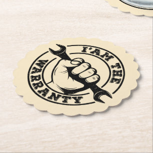 Ik ben de Garantie Diesel Mechanic Garantie Humor Kartonnen Onderzetters