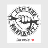 Ik ben de Garantie Diesel Mechanic Garantie Humor Sticker (Vel)