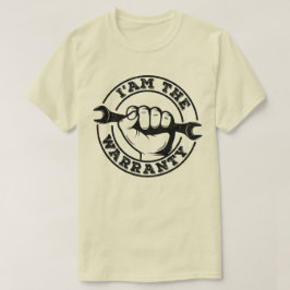 Ik ben de garantie dieselmachinist garantie humor t-shirt