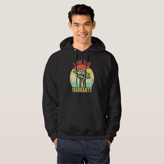 Ik ben de garantie gebroken Diesel Truck Mechanic  Hoodie (Voorkant volledig)