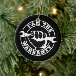 Ik ben de Garantie Opa Mechanic Engineer Vader Keramisch Ornament