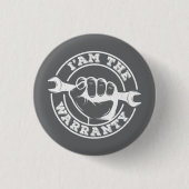 Ik ben de Garantie Opa Mechanic Engineer Vader Ronde Button 3,2 Cm (Voorkant)