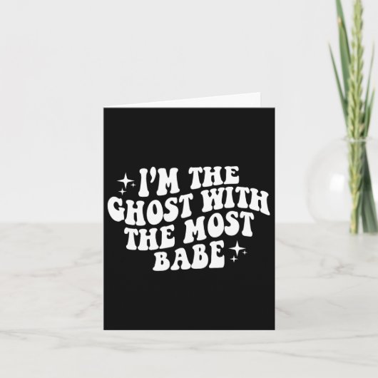 Ik ben de geest met het meest grappige Halloween-u Kaart (Voorkant)