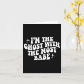 Ik ben de geest met het meest grappige Halloween-u Kaart (Gele Bloem)