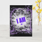 Ik ben de Geest van Licht Wenskaart Kaart (Gele Bloem)