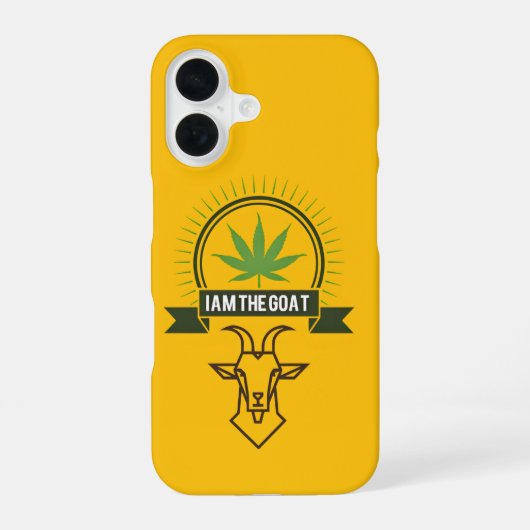Ik ben de geit iPhone hoes 16 Hoesje (Achterkant)