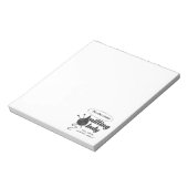 Ik ben de gekke breidame waar je gewaarschuwd werd notitieblok (Linkerzijde)