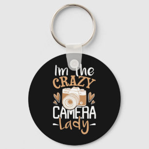Ik ben de gekke camera dame sleutelhanger
